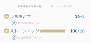 わざの天候ブースト